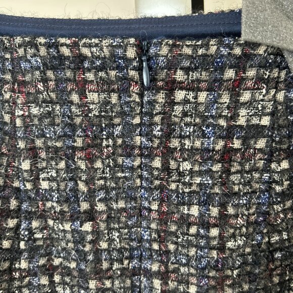 Luisa Cerano Charcoal Grey Tweed Miniskirt Size EU 36 - Picture 5 of 10